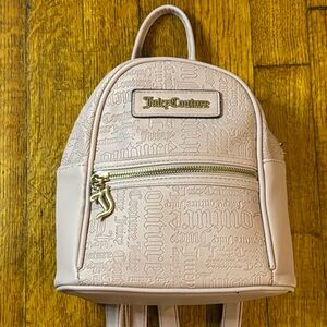 Juicy Couture Light Pink Embossed Backpack